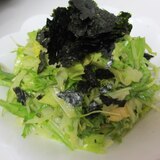 アボカド、水菜、レタスの海苔サラダ